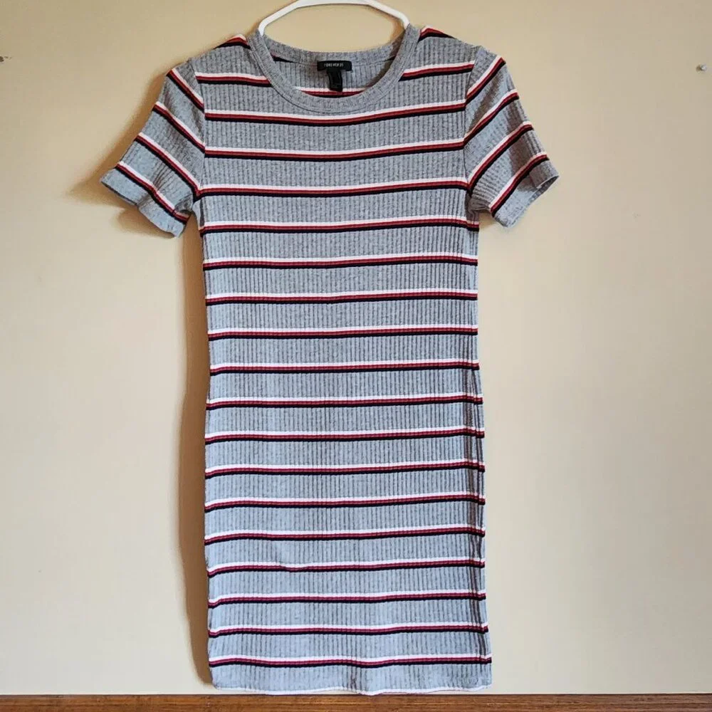 Forever 21 Women's Cotton Mini Dress Size Large - Picture 2 of 6